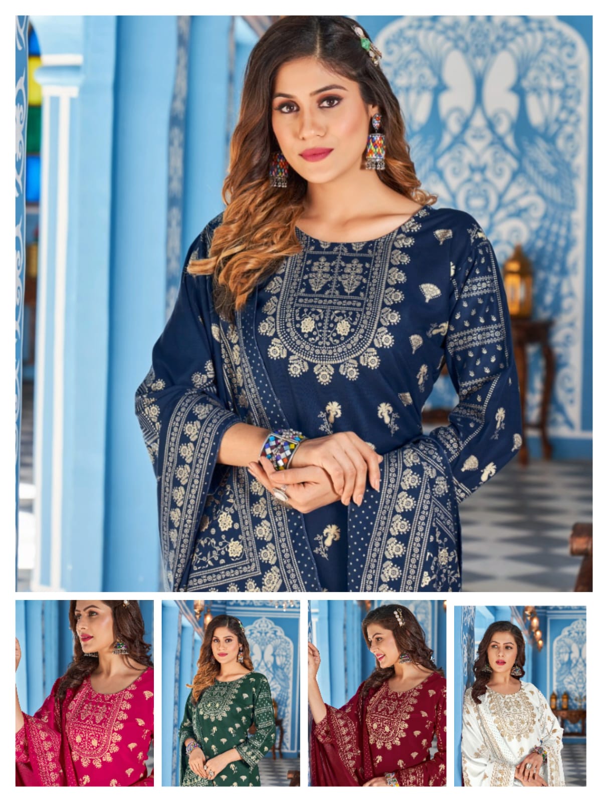 Banwery Nykaa V-8 Wholesale Printed Readymade Salwar Suits Catalog